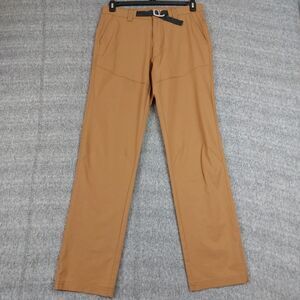 LAKE & TRAIL Hiking Pant Men's 30x32 (Fit 31x32) Brown Belted Ripstop Outdoors